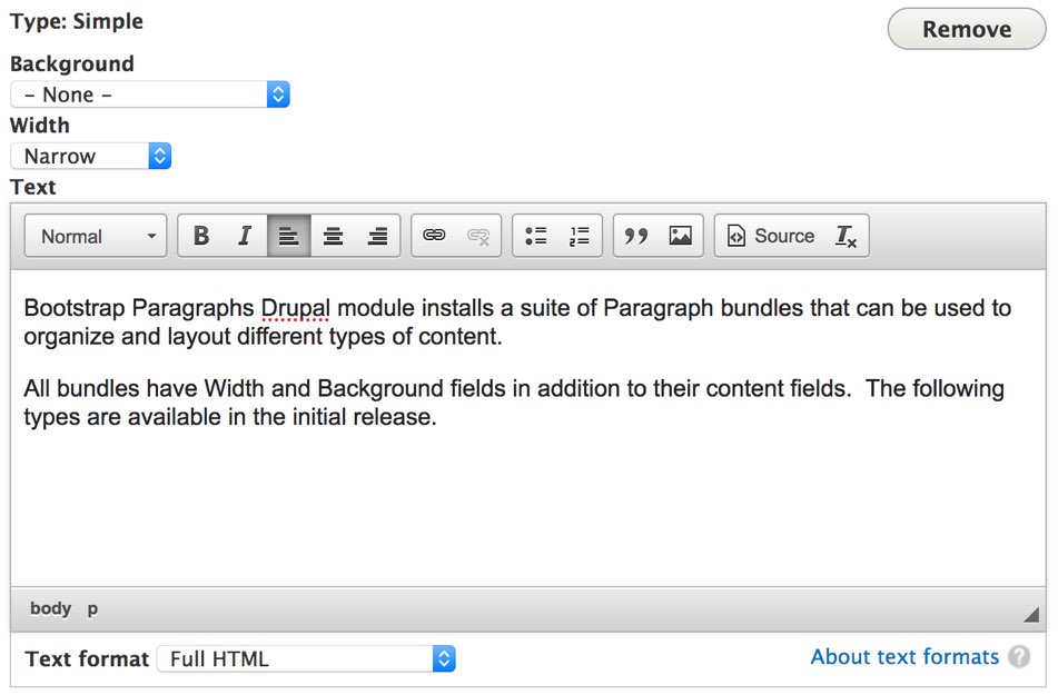 Bootstrap Paragraphs - Simple