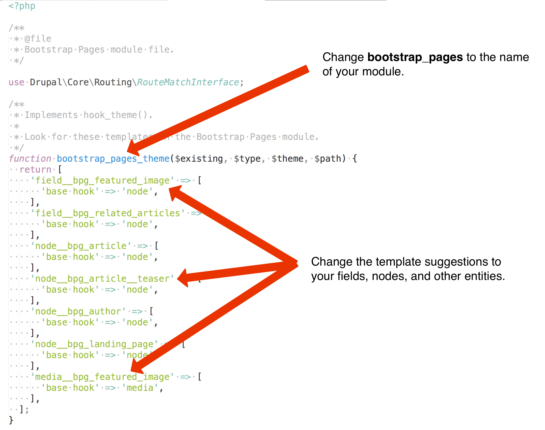 Bootstrap Pages Module Hook Theme