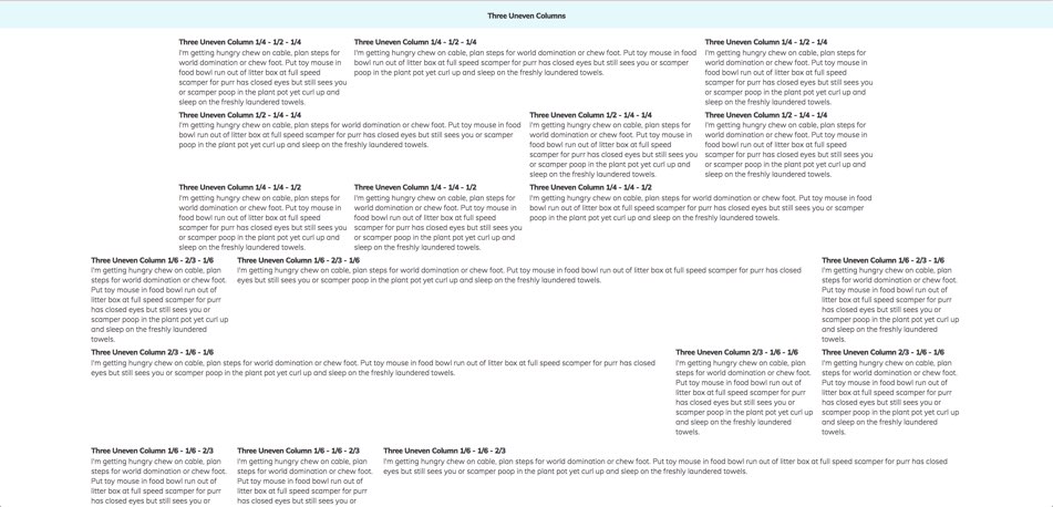 Bootstrap Paragraphs - Three Columns