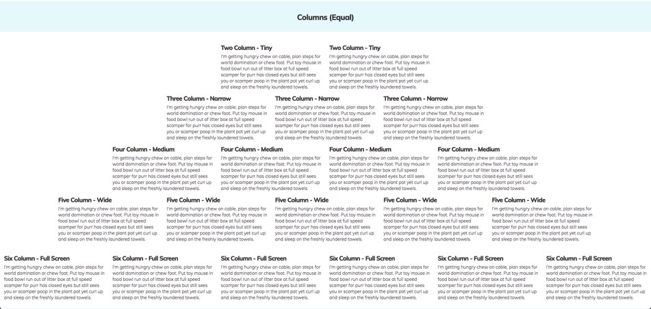 Bootstrap Paragraphs - Columns