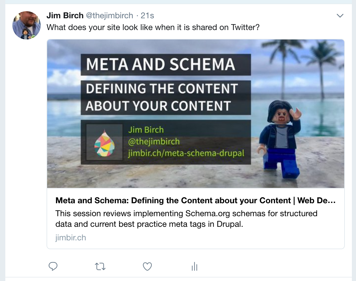 Twitter card