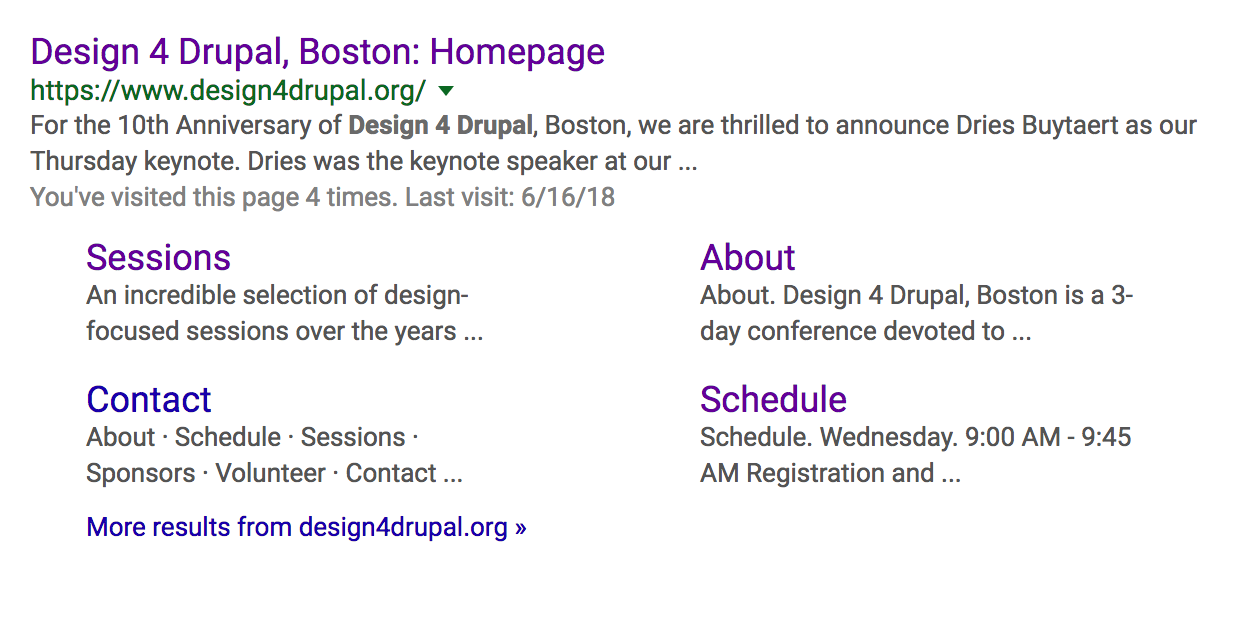 Google Search Result