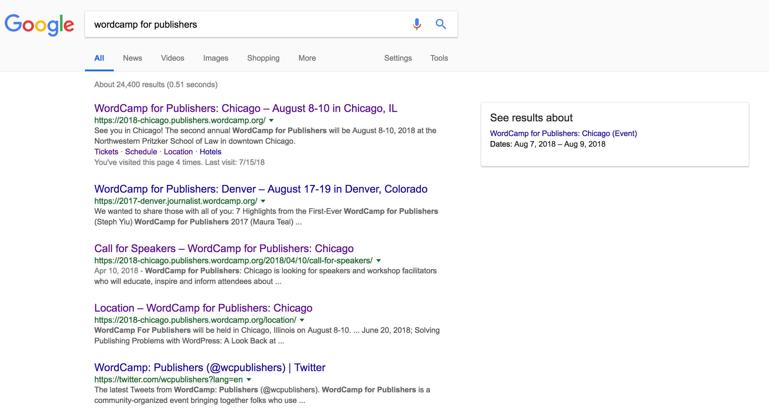 Google Search Result