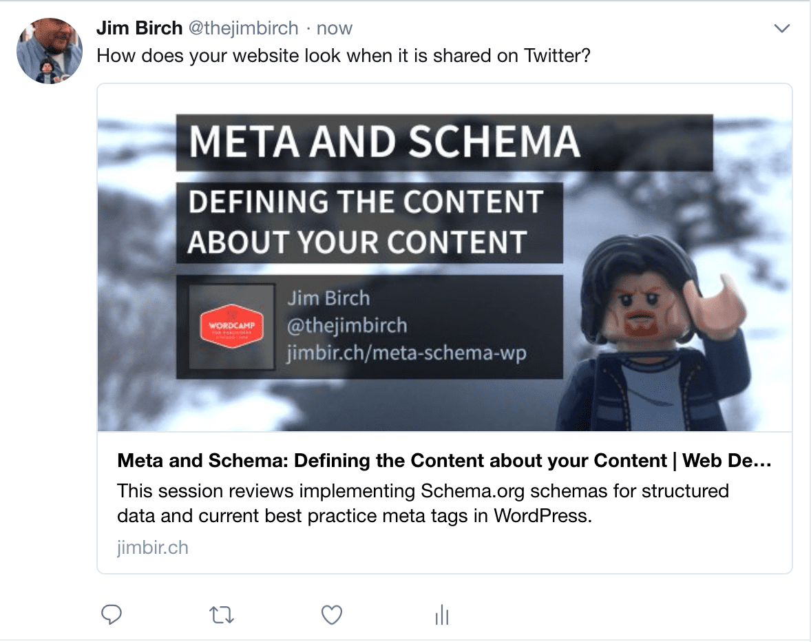 Twitter card